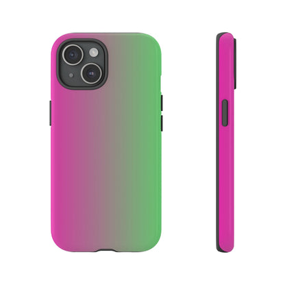 Ombre Pink and Green Phone Case - for Apple, Samsung, and Google Phones