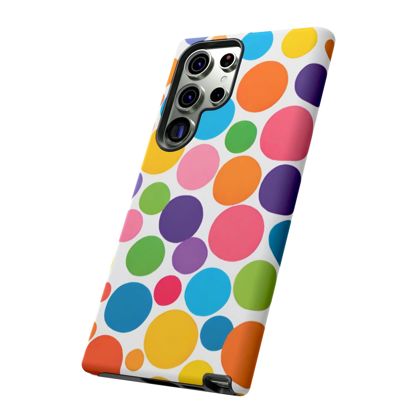 Multicolored Polka Dot Phone Case - for Apple, Samsung, and Google Phones