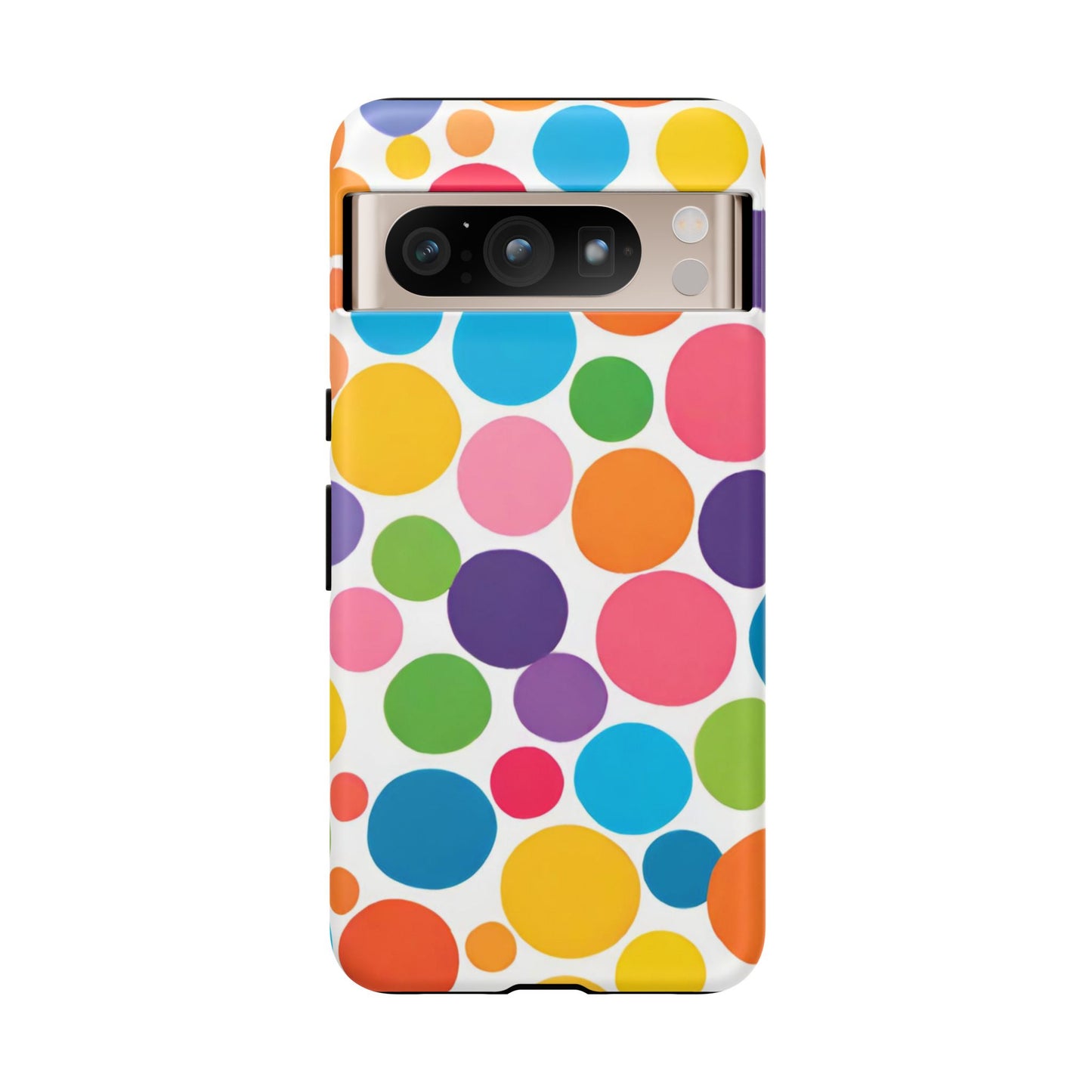 Multicolored Polka Dot Phone Case - for Apple, Samsung, and Google Phones