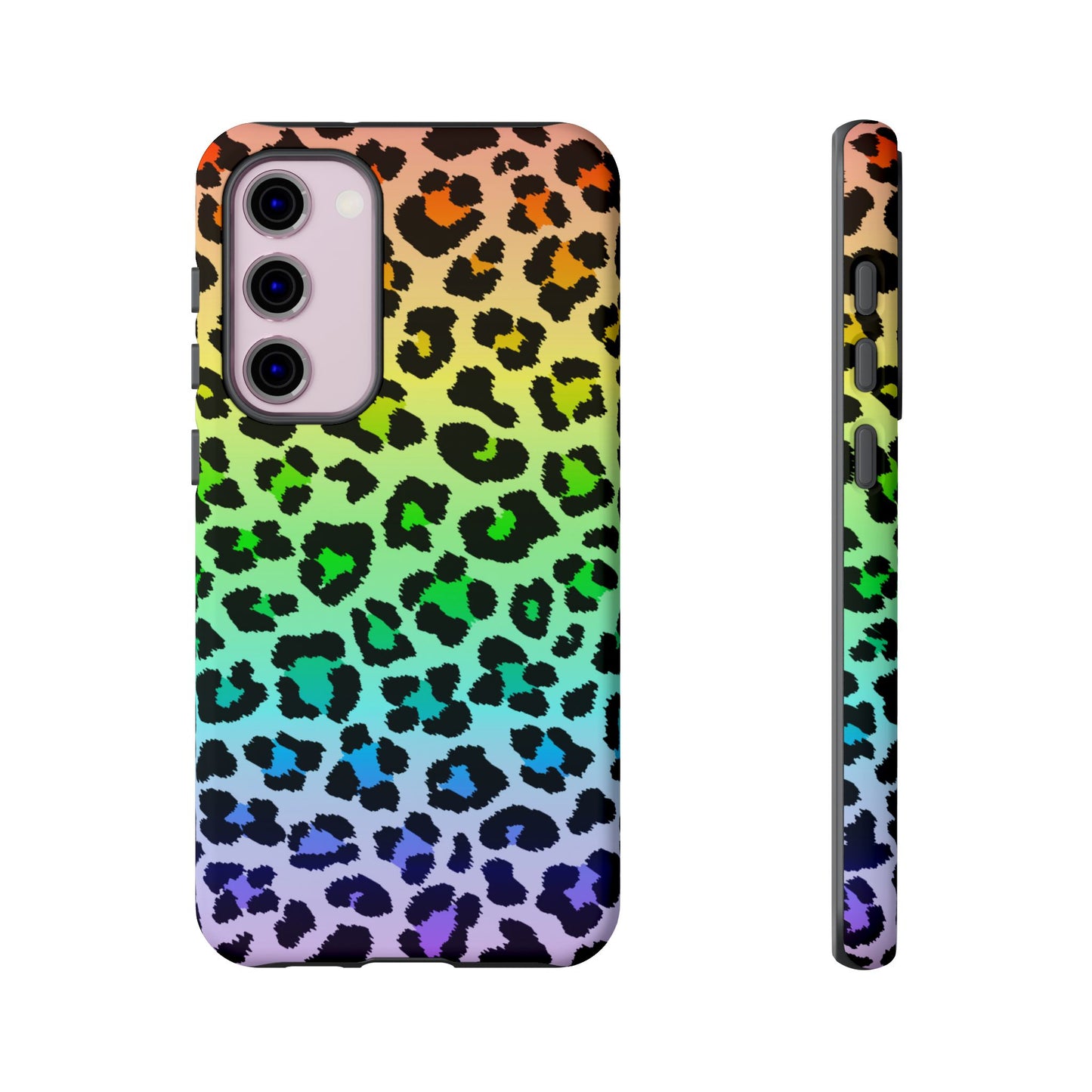 Rainbow Leopard Print Phone Case - for Apple, Samsung, and Google Phones