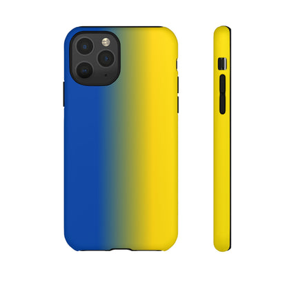 Ombre Blue and Gold Phone Case - for Apple, Samsung, and Google Phones