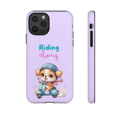 Purple Puppy Phone Case - for Apple, Samsung, and Google Phones