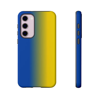 Ombre Blue and Gold Phone Case - for Apple, Samsung, and Google Phones