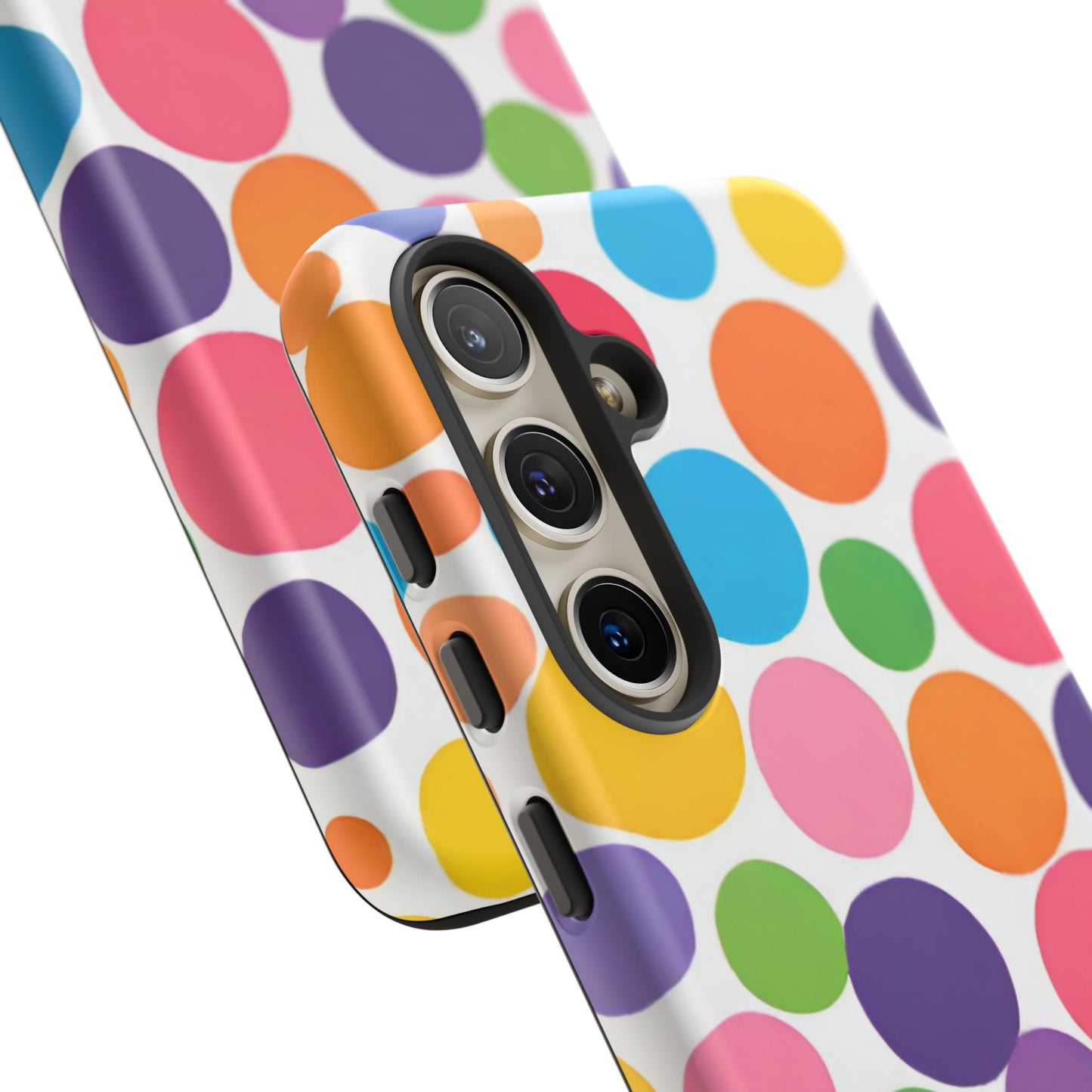 Multicolored Polka Dot Phone Case - for Apple, Samsung, and Google Phones