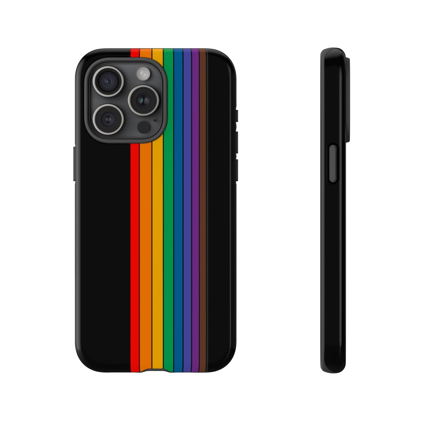 Rainbow Stripe Phone Case - for Apple, Samsung, and Google Phones