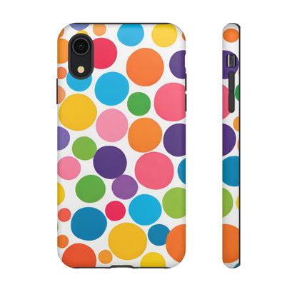 Multicolored Polka Dot Phone Case - for Apple, Samsung, and Google Phones