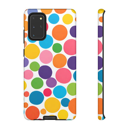 Multicolored Polka Dot Phone Case - for Apple, Samsung, and Google Phones