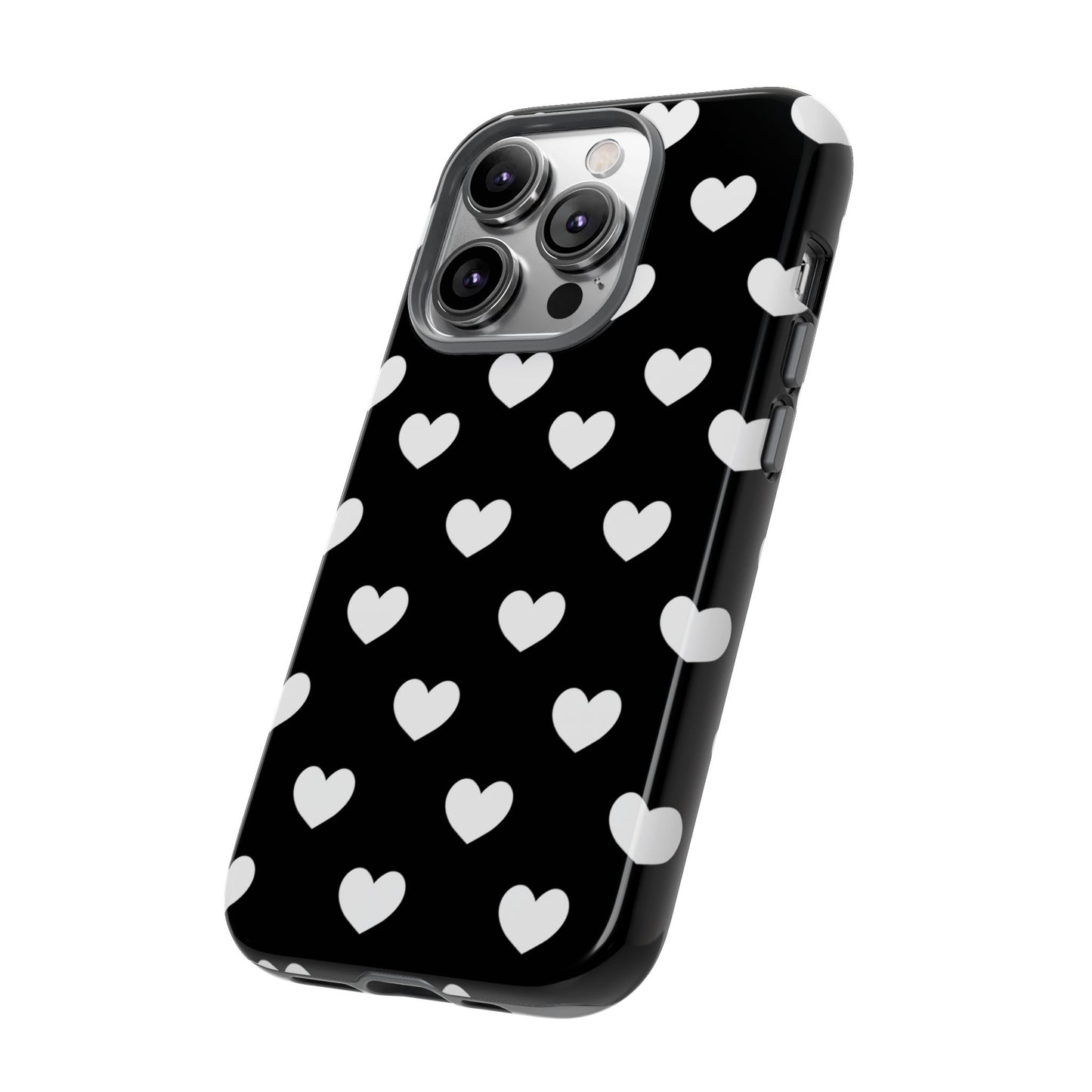 White Heart Phone Case - for Apple, Samsung, and Google Phones