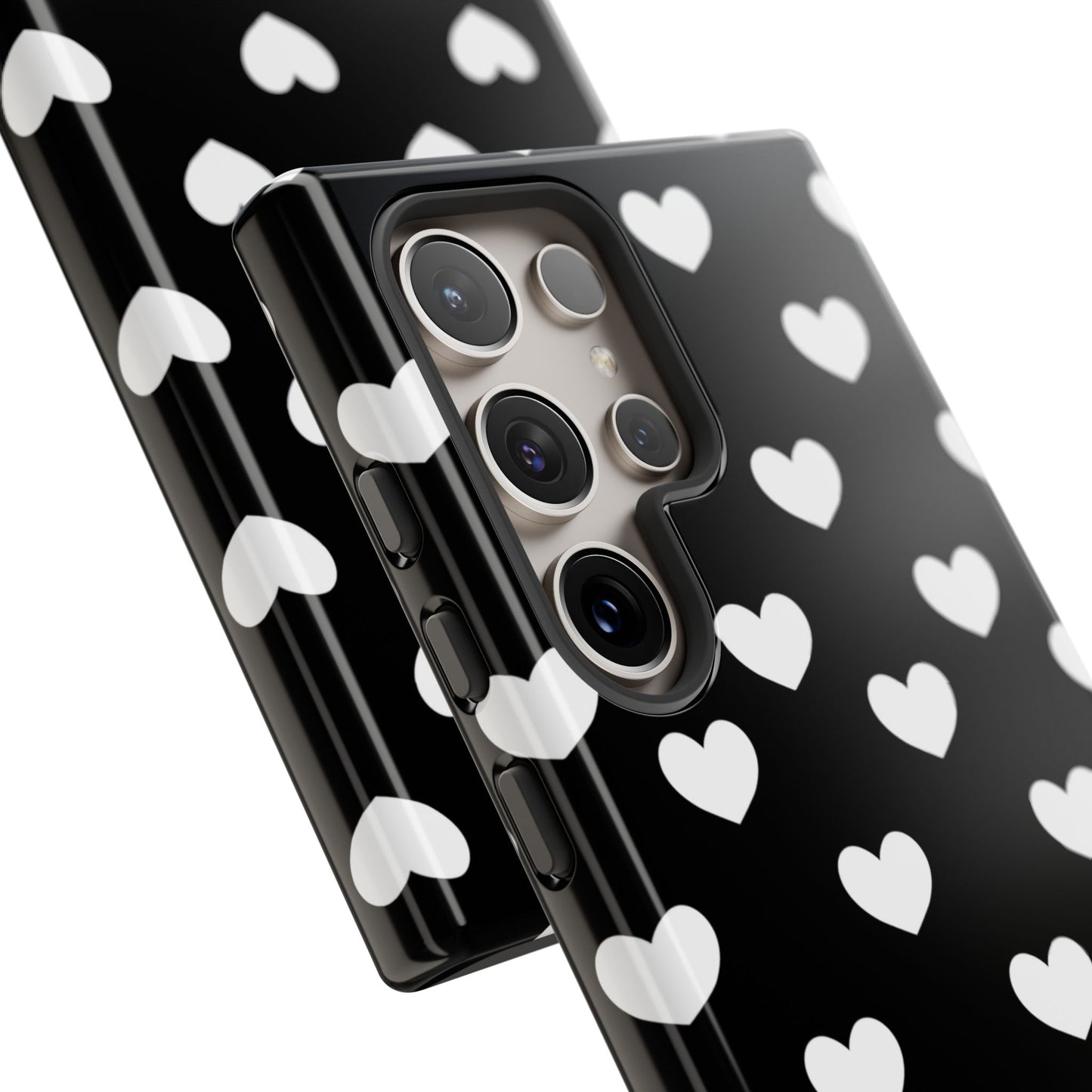 White Heart Phone Case - for Apple, Samsung, and Google Phones