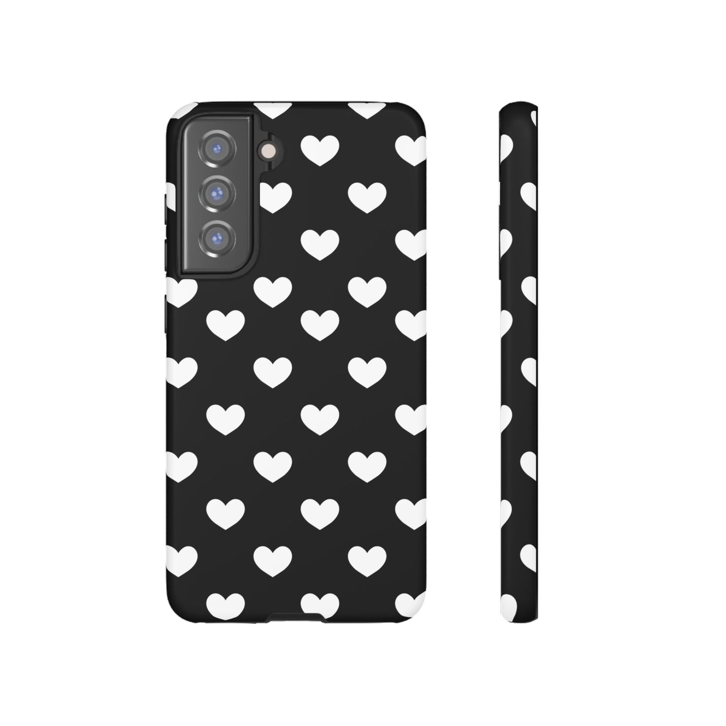 White Heart Phone Case - for Apple, Samsung, and Google Phones