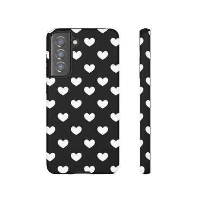 White Heart Phone Case - for Apple, Samsung, and Google Phones