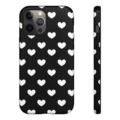 White Heart Phone Case - for Apple, Samsung, and Google Phones