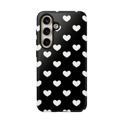 White Heart Phone Case - for Apple, Samsung, and Google Phones