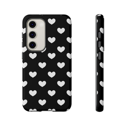 White Heart Phone Case - for Apple, Samsung, and Google Phones