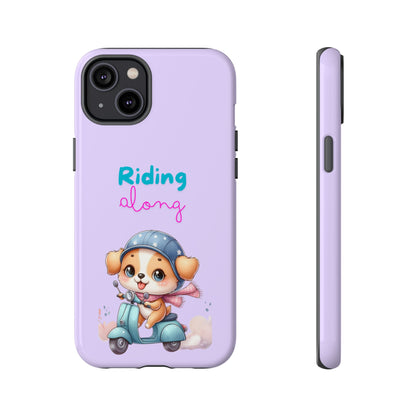 Purple Puppy Phone Case - for Apple, Samsung, and Google Phones