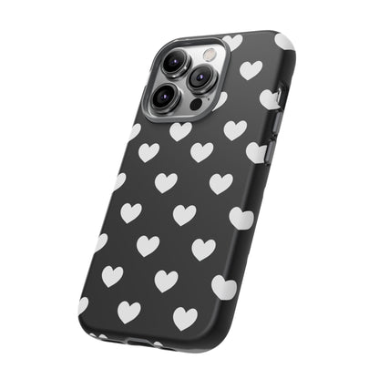 White Heart Phone Case - for Apple, Samsung, and Google Phones