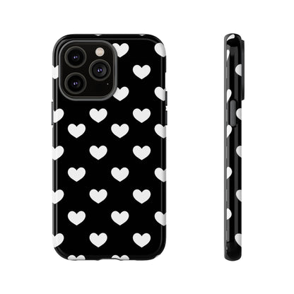 White Heart Phone Case - for Apple, Samsung, and Google Phones