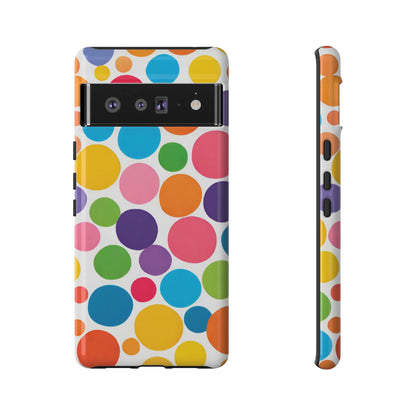 Multicolored Polka Dot Phone Case - for Apple, Samsung, and Google Phones