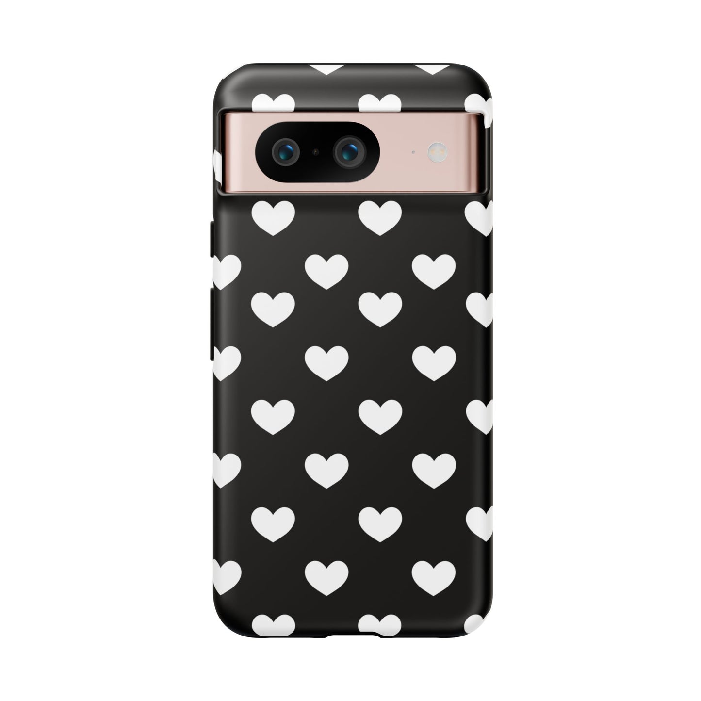 White Heart Phone Case - for Apple, Samsung, and Google Phones