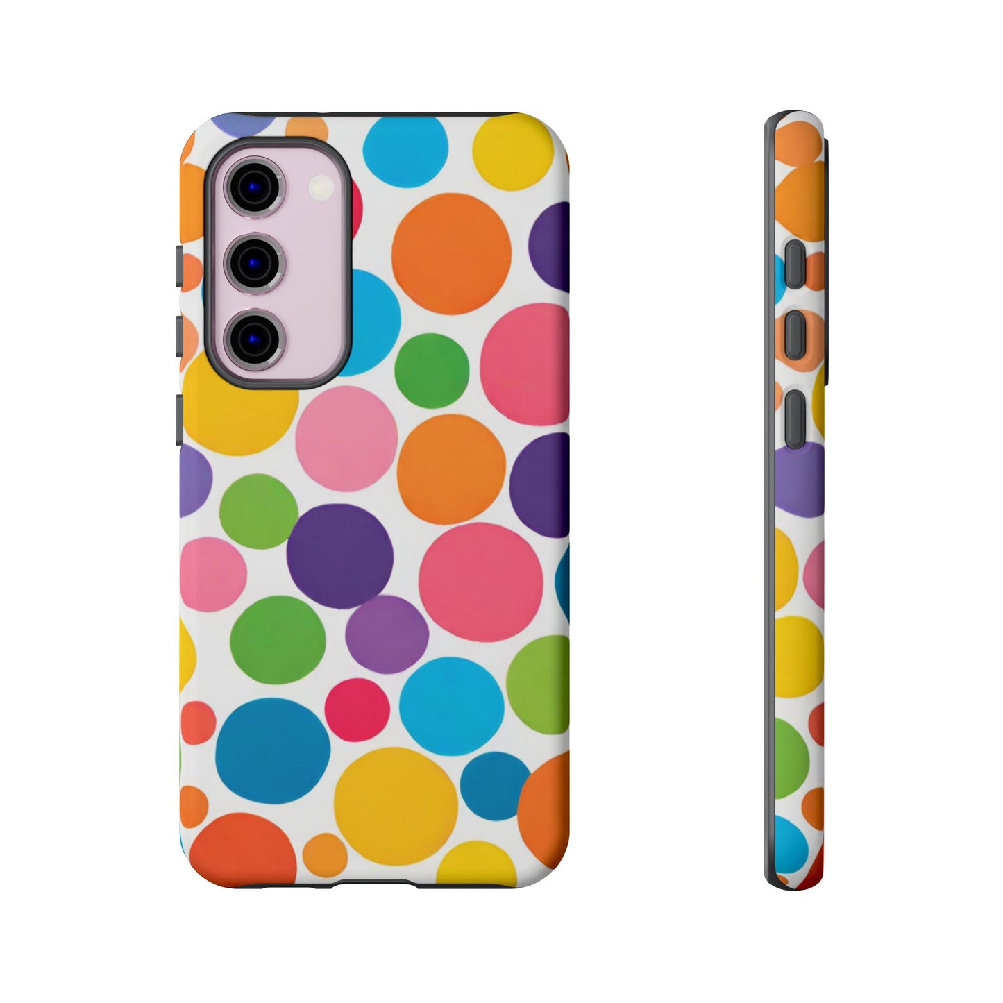 Multicolored Polka Dot Phone Case - for Apple, Samsung, and Google Phones