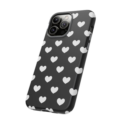 White Heart Phone Case - for Apple, Samsung, and Google Phones