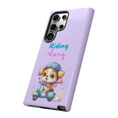 Purple Puppy Phone Case - for Apple, Samsung, and Google Phones