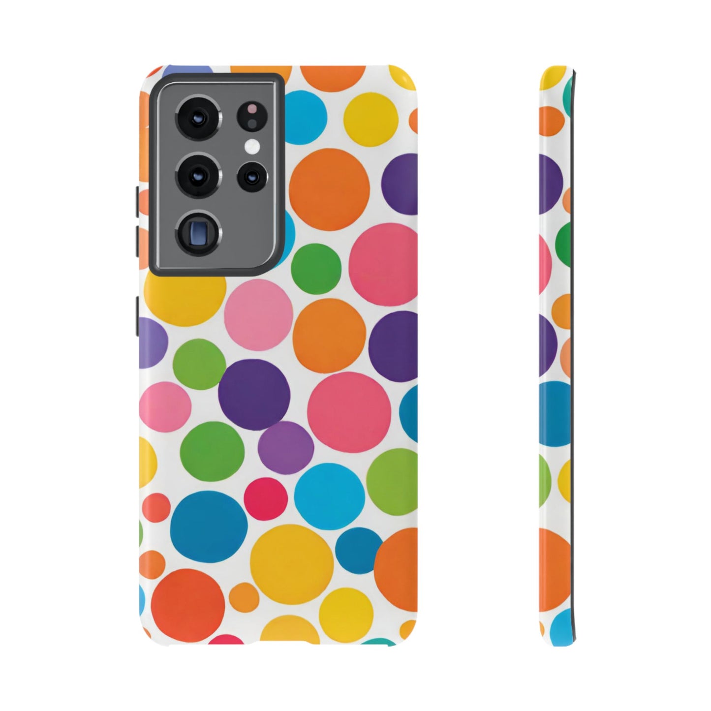 Multicolored Polka Dot Phone Case - for Apple, Samsung, and Google Phones