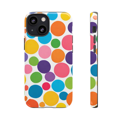 Multicolored Polka Dot Phone Case - for Apple, Samsung, and Google Phones