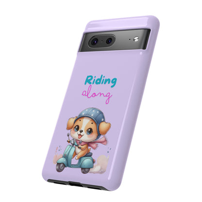 Purple Puppy Phone Case - for Apple, Samsung, and Google Phones