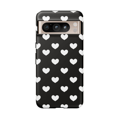 White Heart Phone Case - for Apple, Samsung, and Google Phones