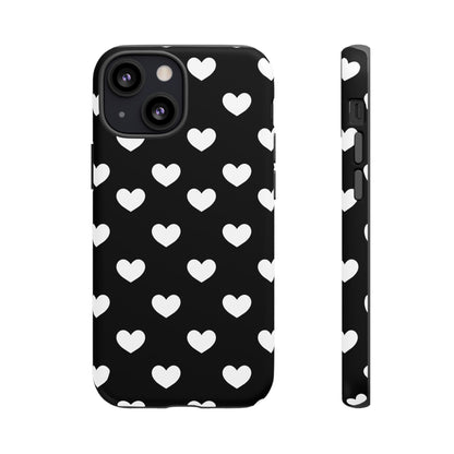 White Heart Phone Case - for Apple, Samsung, and Google Phones