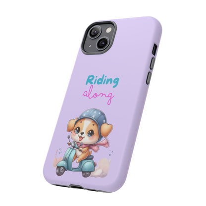 Purple Puppy Phone Case - for Apple, Samsung, and Google Phones