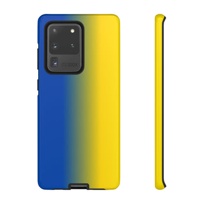 Ombre Blue and Gold Phone Case - for Apple, Samsung, and Google Phones