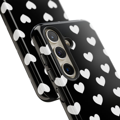 White Heart Phone Case - for Apple, Samsung, and Google Phones