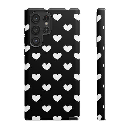 White Heart Phone Case - for Apple, Samsung, and Google Phones