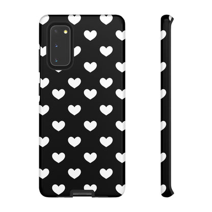 White Heart Phone Case - for Apple, Samsung, and Google Phones