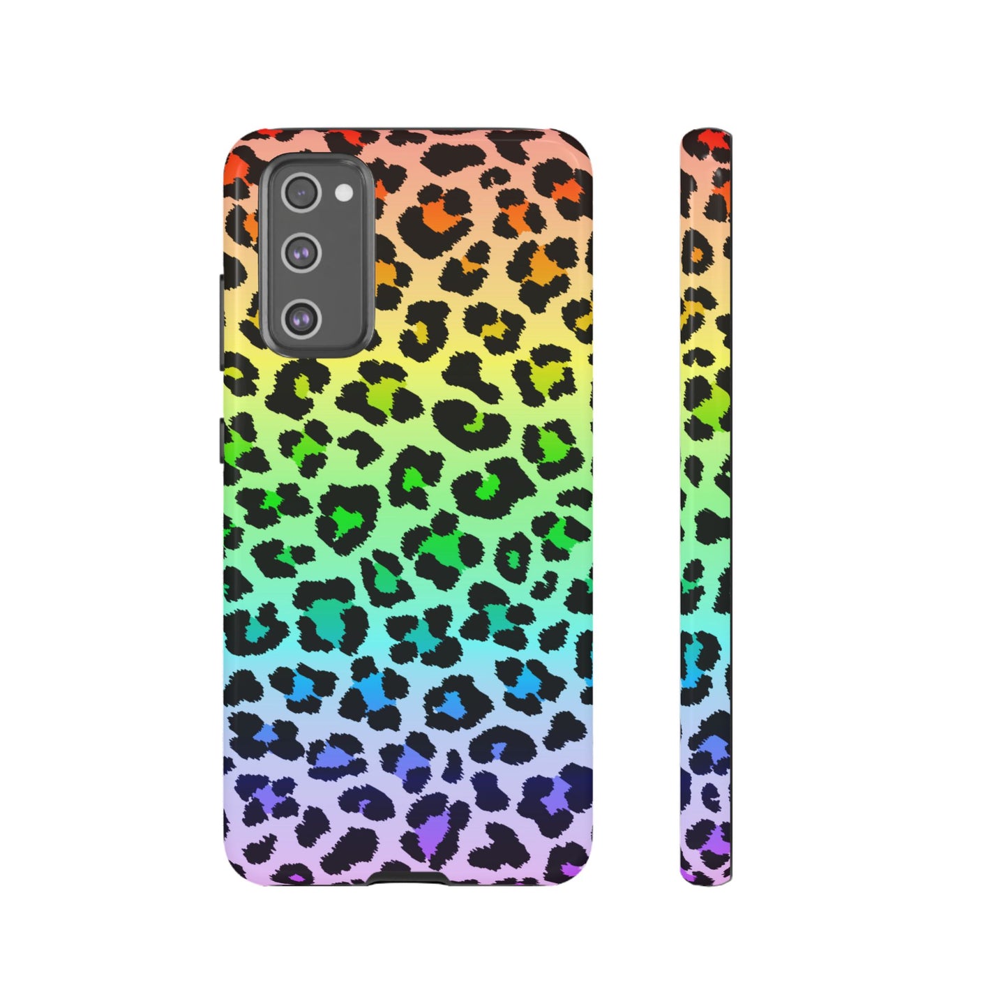 Rainbow Leopard Print Phone Case - for Apple, Samsung, and Google Phones