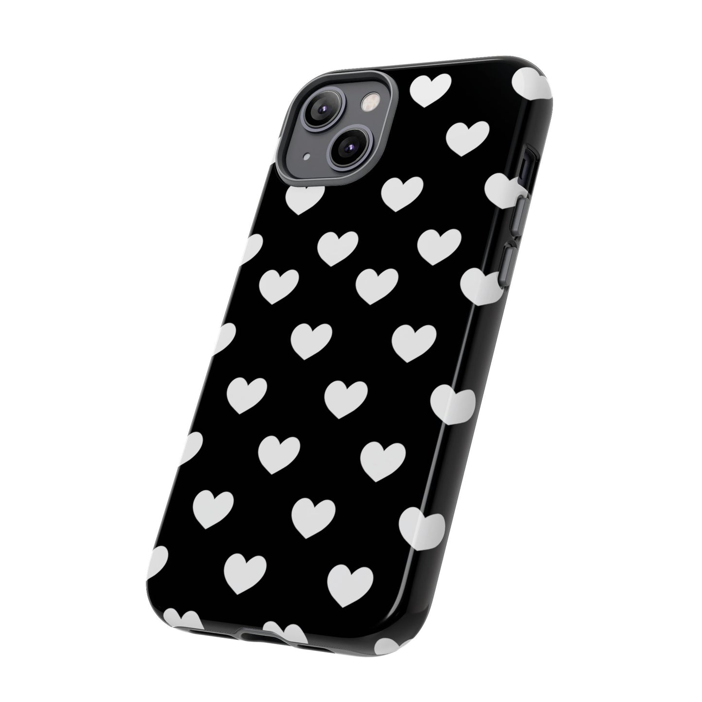 White Heart Phone Case - for Apple, Samsung, and Google Phones