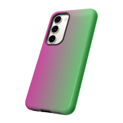 Ombre Pink and Green Phone Case - for Apple, Samsung, and Google Phones