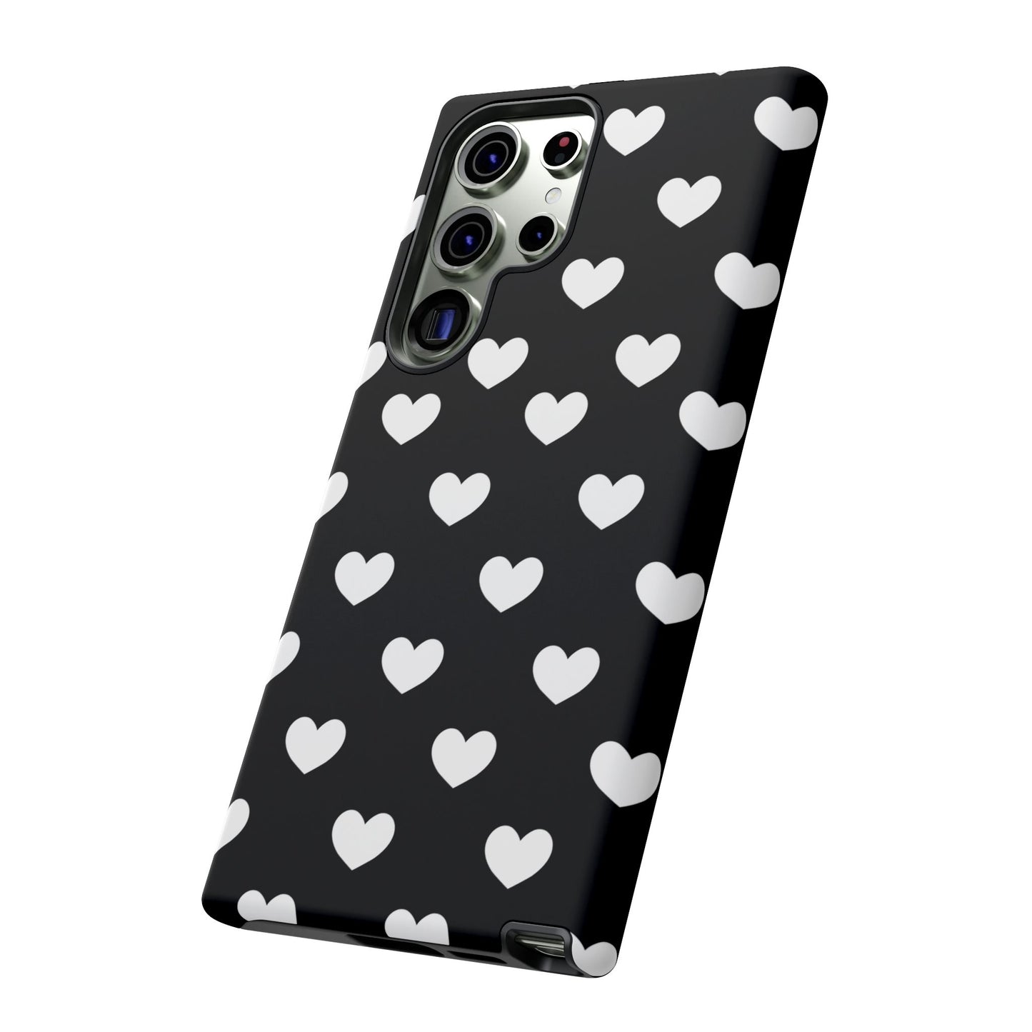 White Heart Phone Case - for Apple, Samsung, and Google Phones