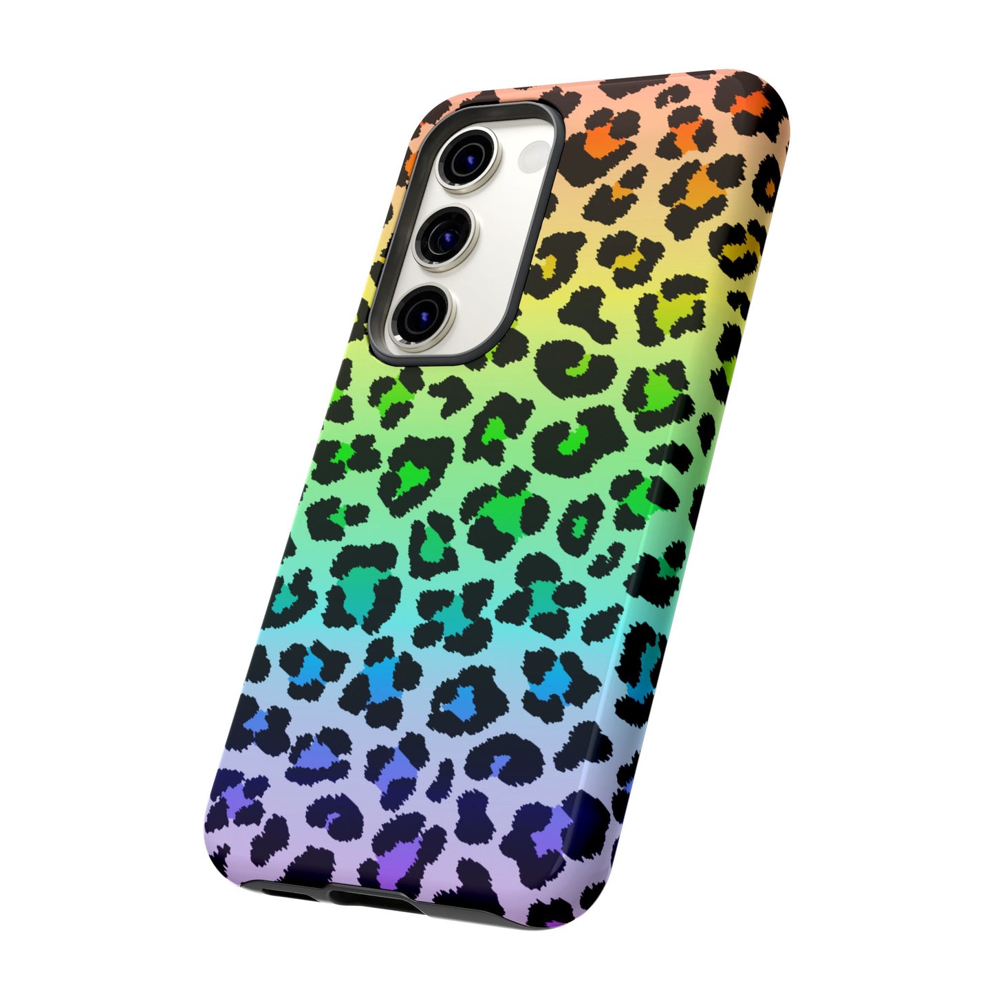 Rainbow Leopard Print Phone Case - for Apple, Samsung, and Google Phones