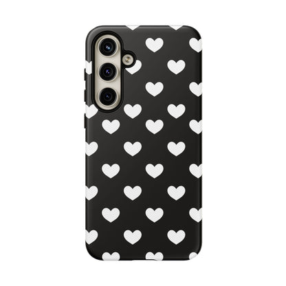 White Heart Phone Case - for Apple, Samsung, and Google Phones