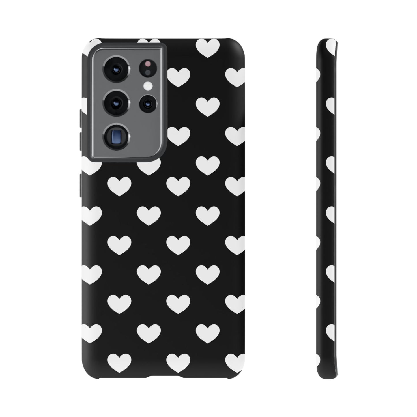 White Heart Phone Case - for Apple, Samsung, and Google Phones