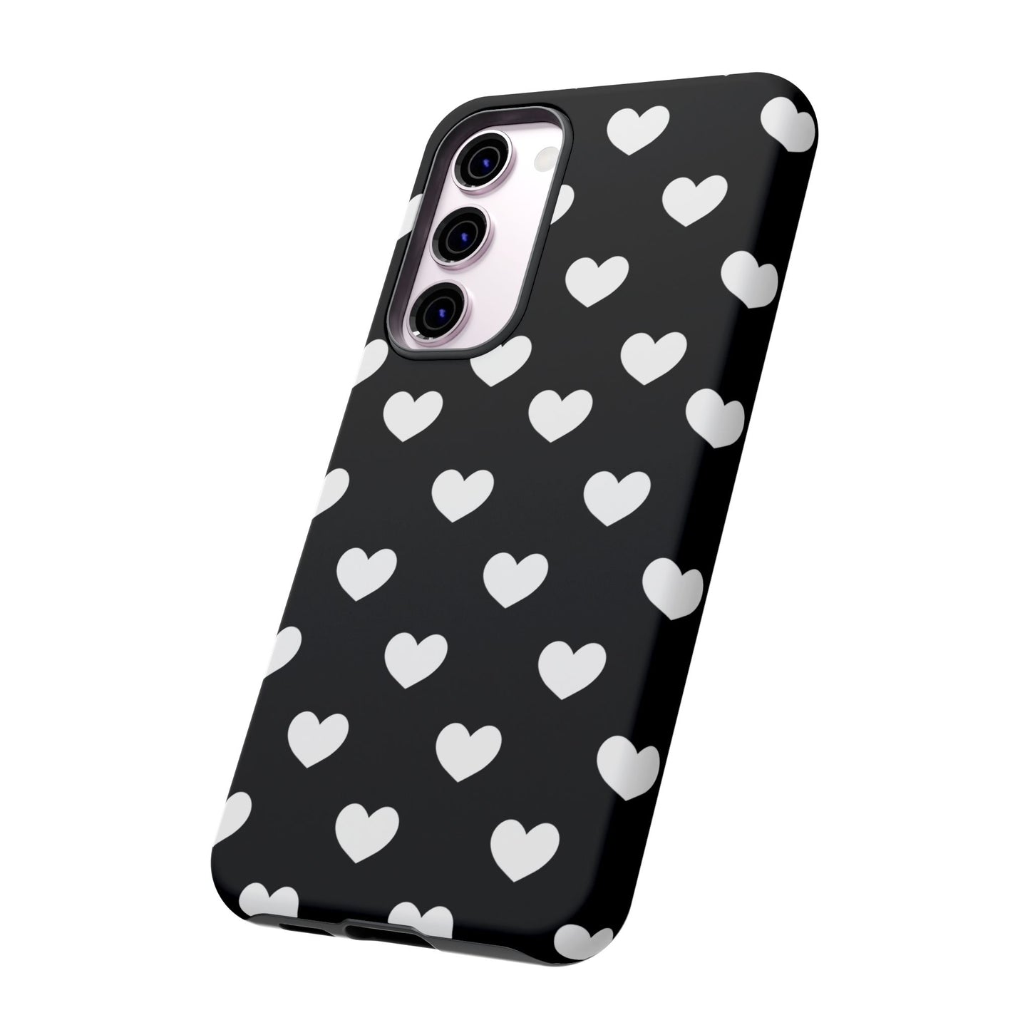 White Heart Phone Case - for Apple, Samsung, and Google Phones