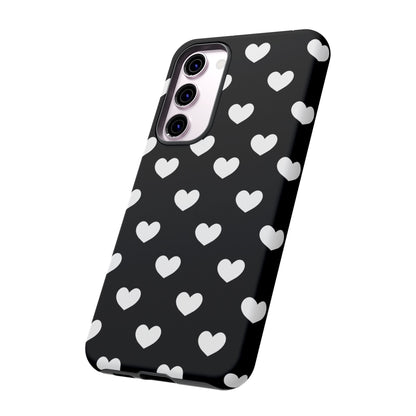 White Heart Phone Case - for Apple, Samsung, and Google Phones