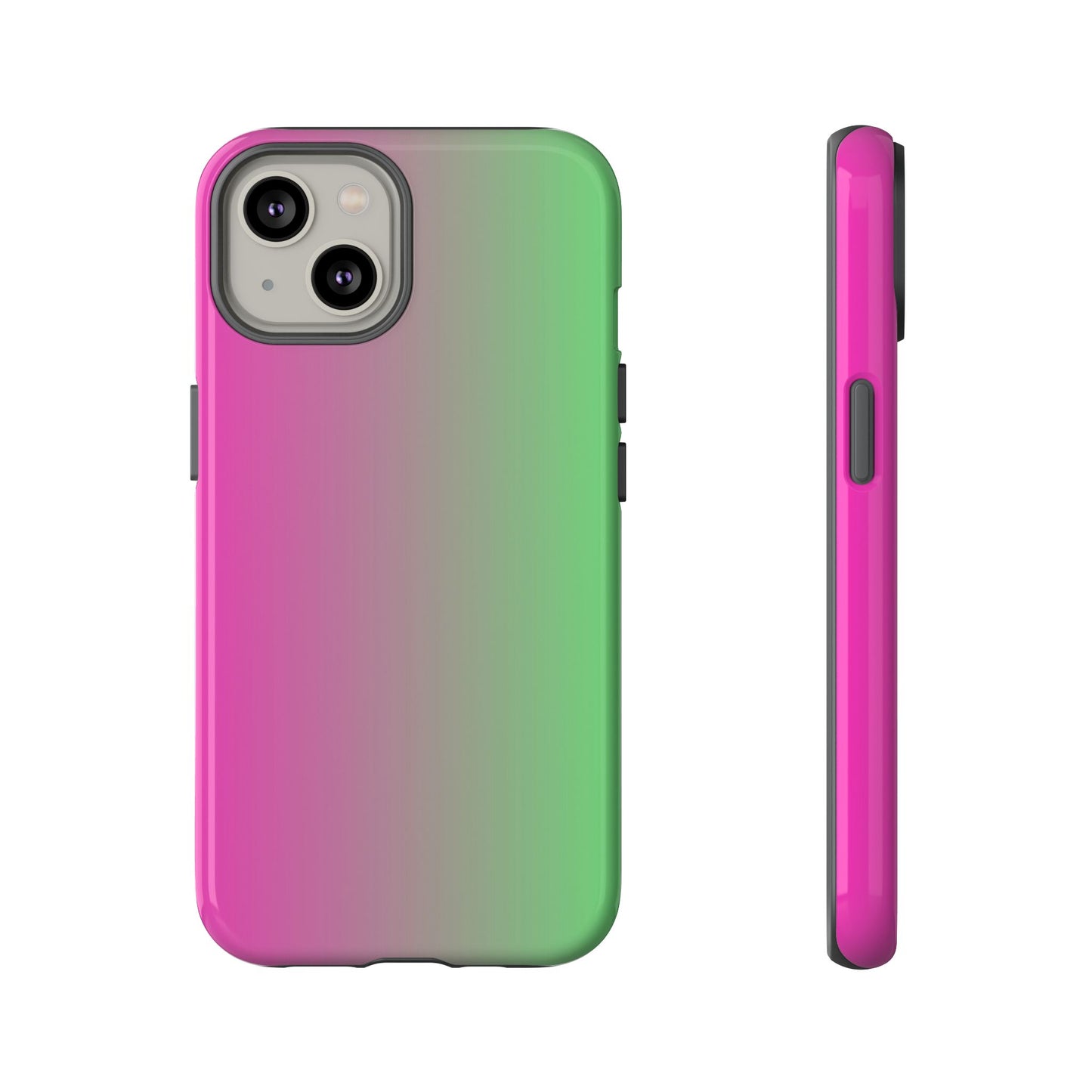 Ombre Pink and Green Phone Case - for Apple, Samsung, and Google Phones