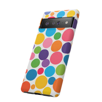 Multicolored Polka Dot Phone Case - for Apple, Samsung, and Google Phones