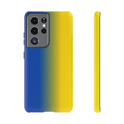 Ombre Blue and Gold Phone Case - for Apple, Samsung, and Google Phones