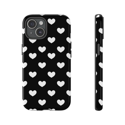 White Heart Phone Case - for Apple, Samsung, and Google Phones