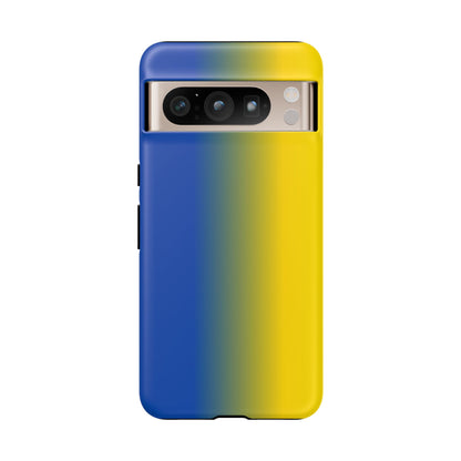 Ombre Blue and Gold Phone Case - for Apple, Samsung, and Google Phones